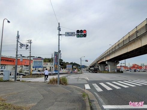 スタート地点の桜井交差点