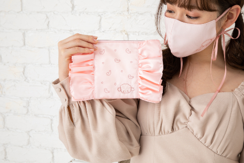 リボン付きマスクandフリルマスクポーチ