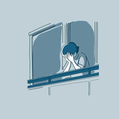 エッセイ 漫画 今日が1番若い日 母 スマートフォン 笑顔