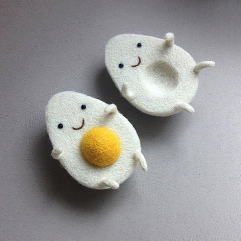 ニードルフェルトで作る食べ物のぬいぐるみ