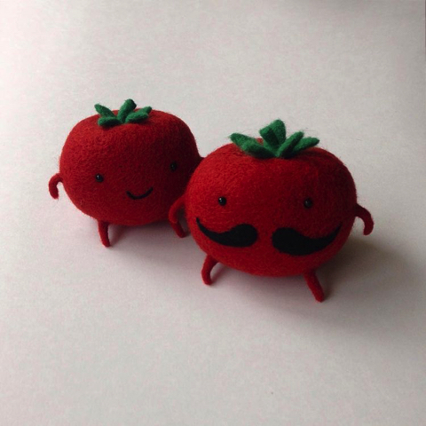 ニードルフェルトで作る食べ物のぬいぐるみ