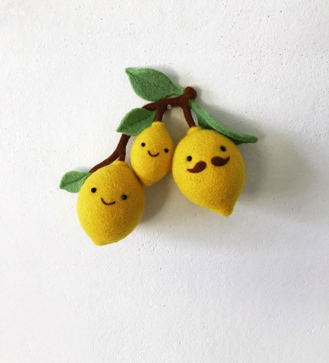 ニードルフェルトで作る食べ物のぬいぐるみ