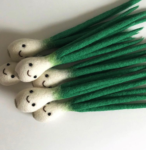 ニードルフェルトで作る食べ物のぬいぐるみ