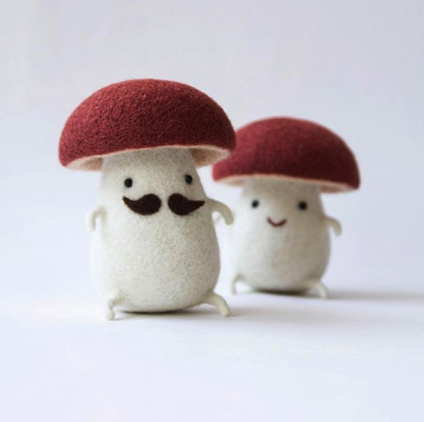 ニードルフェルトで作る食べ物のぬいぐるみ