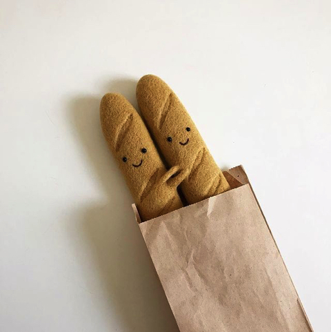 ニードルフェルトで作る食べ物のぬいぐるみ