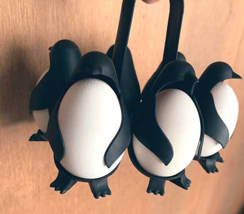 ペンギン ゆで卵 調理器具 オカン 見せに来た かわいい