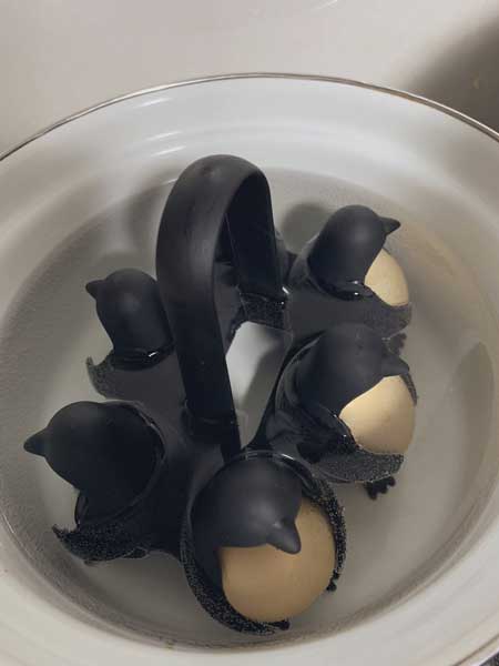 ペンギン ゆで卵 調理器具 オカン 見せに来た かわいい