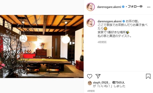 ダレノガレ明美 実家 母 家 モデルルーム