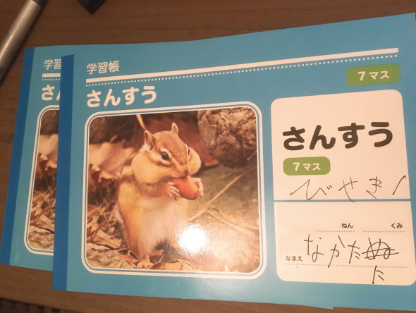 りす さんすうノート 大学 教授 びせき 数学 試験 提出