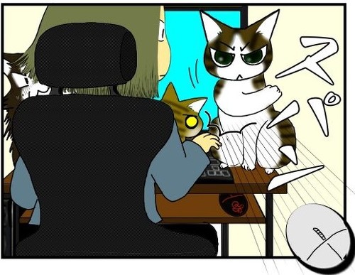 「我が家で猛威を振るうニャンサムウェアたち」