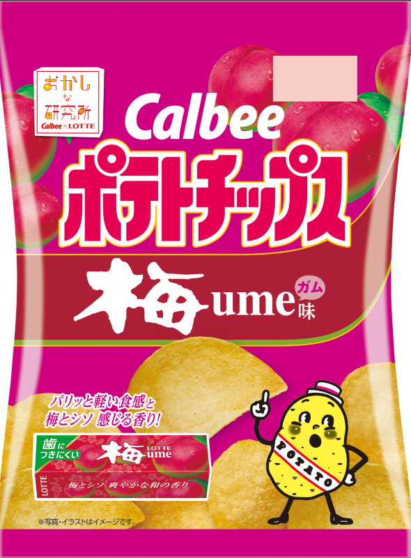 ポテトチップス カルビー ロッテ ブルーベリーガム 梅ガム ドン・キホーテ