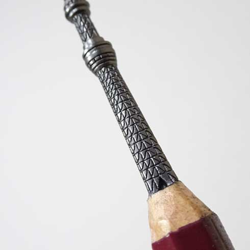 鉛筆の芯 彫刻 東京スカイツリー 制作 アート