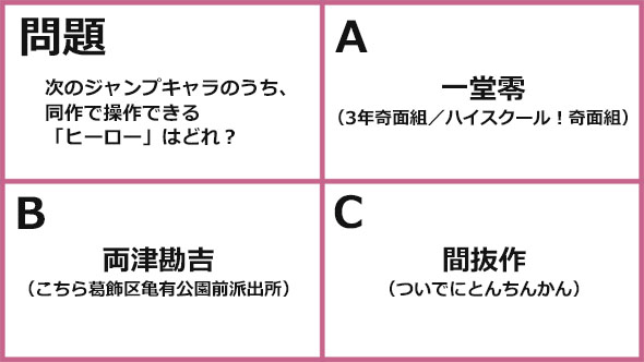 ファミコンジャンプ クイズ