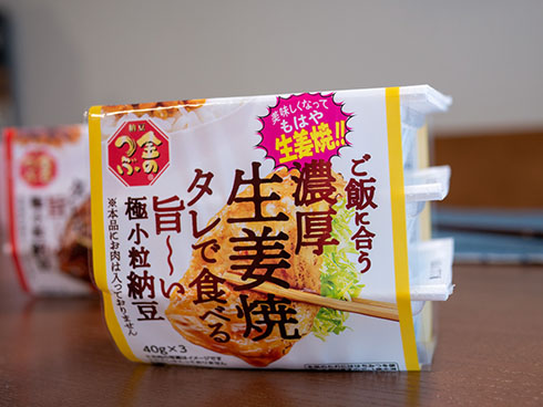 ミツカン　生姜焼納豆のパッケージ