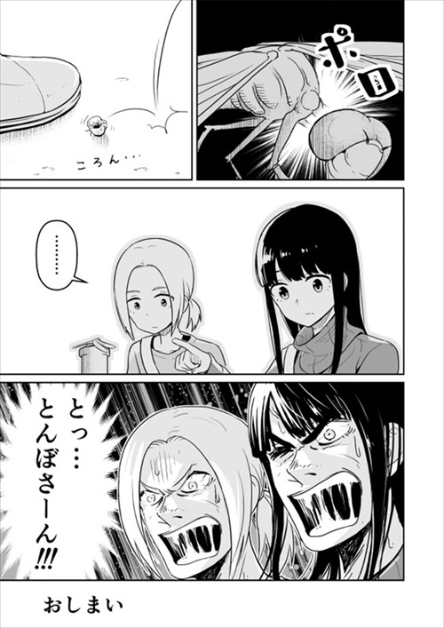 トンボの衝撃的な事件