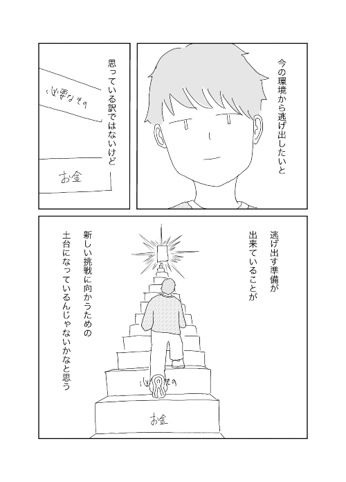 自分はいつも逃げ出せる準備