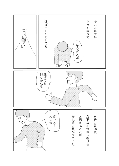 自分はいつも逃げ出せる準備