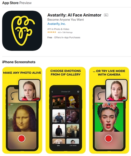 顔を動かす アプリ 歴史上の人物 Avatarify 織田信長 肖像画