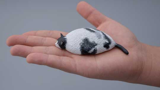 めーちっさい フィギュア 猫 マンガみたいな表情 袋 飛び出す 機動力 カンスト