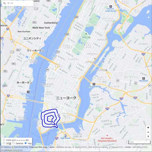 任意の場所から 5分 10分 15分圏 調べる 範囲 地図 開発 Mapbox API
