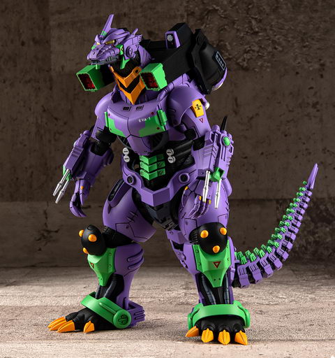 ゴジラ×メカゴジラ』に登場する3式機龍がエヴァ初号機カラーに
