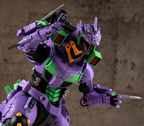 ゴジラ×メカゴジラ』に登場する3式機龍がエヴァ初号機カラーに
