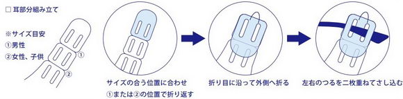 メガネ専用立体透明マスク