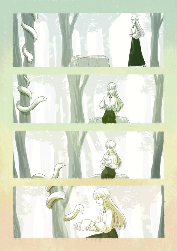 twitter 漫画 蛇 少女 出会い