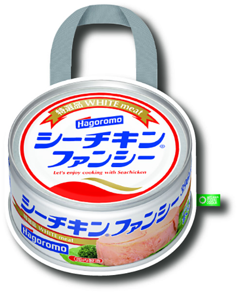 シーチキン缶をまるごと再現！　缶詰デザインのエコバッグがカプセルトイに登場
