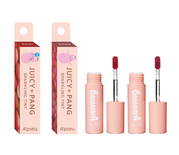 アピュー ジューシーパン スパークリングティント(RD01、RD02) 各1000円