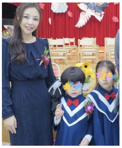 インリン 双子 卒園式