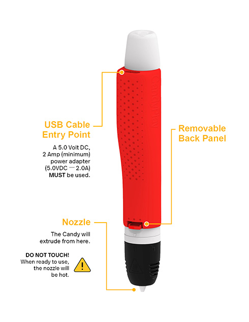 ペンでなぞるとキャンディーが作れる！　ポラロイド社が飴細工を作れる3Dペン発表