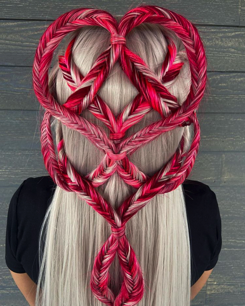 ゴージャスなブレイズヘア