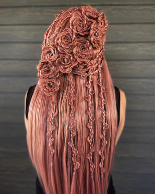 ゴージャスなブレイズヘア