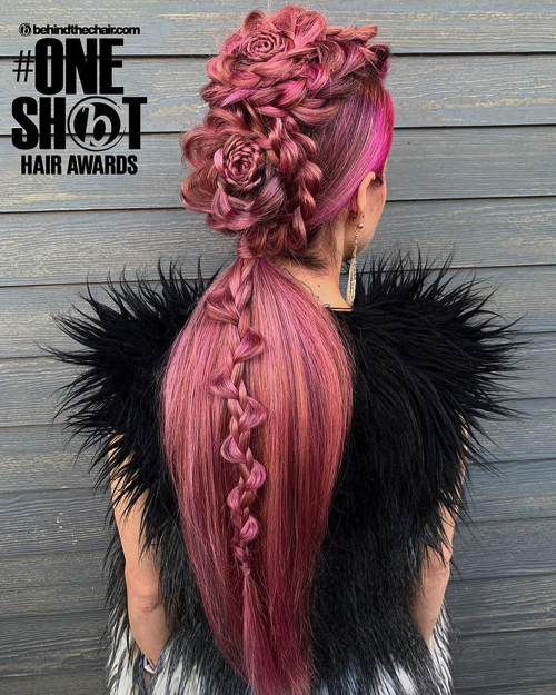 ゴージャスなブレイズヘア