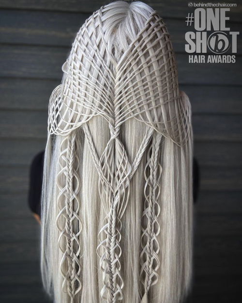 ゴージャスなブレイズヘア