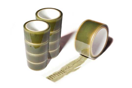 貼れば貼るほど破れるテープ やぶれ デザイン 段ボール ゐずみ