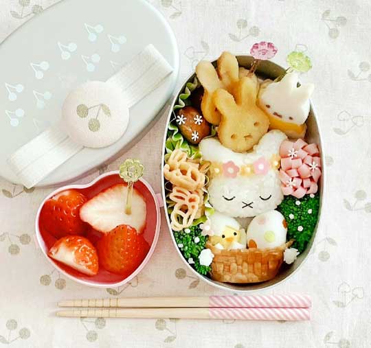 ミッフィー 桜餅 手作り お菓子 キャラ 弁当