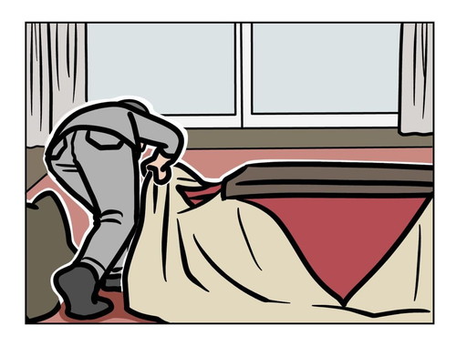 コタツから出てくるまるまるちゃん