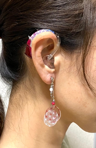 補聴器 イヤリング デコレーション