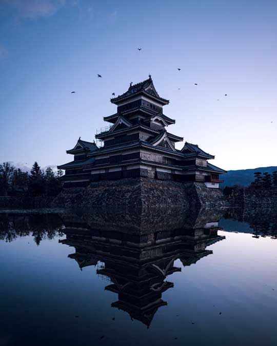 城好きのため 城の写真 岐阜城 月 美しい かっこいい