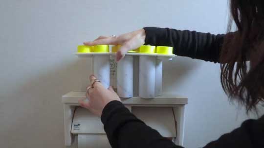 トイレットペーパー 芯 積み重ね マウント 発明 藤原麻里菜 無駄づくり