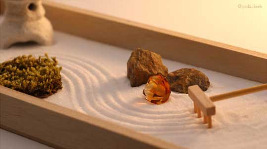 水晶 庭石 日本庭園 ミニ 枯山水 石 宝石 ルース