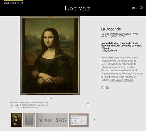 ルーブル美術館が約50万点の収蔵品をオンライン公開　モナリザなどの写真をダウンロード可能
