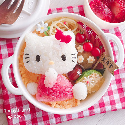 キティちゃんのキャラ弁