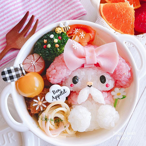 マイメロディのキャラ弁