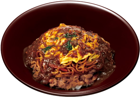 すき家 やきそば牛丼 やきそば牛丼オムカレーMIX 映画クレヨンしんちゃん 謎メキ！花の天カス学園