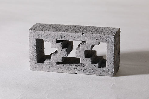 積め！ブロック塀　透かしブロック（ジグザグ）