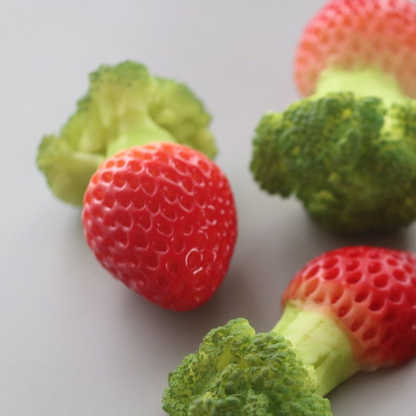 粘土 苺 ブロッコリー ストロッコリー ブロロベリー