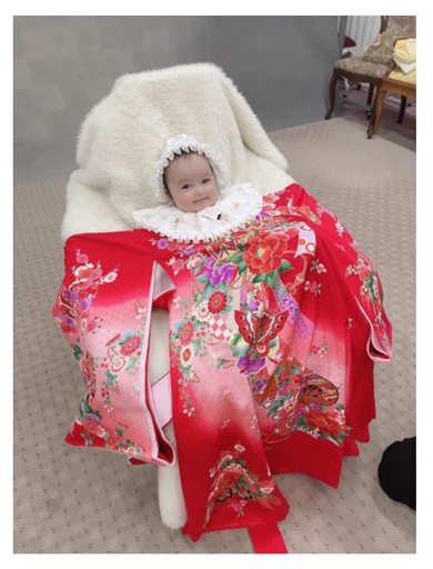 アレクサンダー 川崎希 お宮参り お食い初め